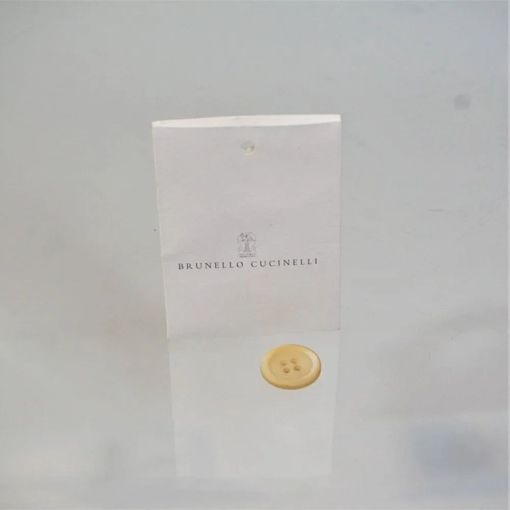 Brunello Cucinelli Replacement Button 4 Hole Beige Luster Button - Picture 7 of 9
